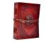 Handmade new embossed  leather journal single stone notebook & diary